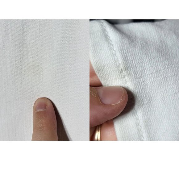 Hudson Women's Barbara Super Skinny Black and White Two-Tone Denim Jeans Size 28 - Picture 4 of 14